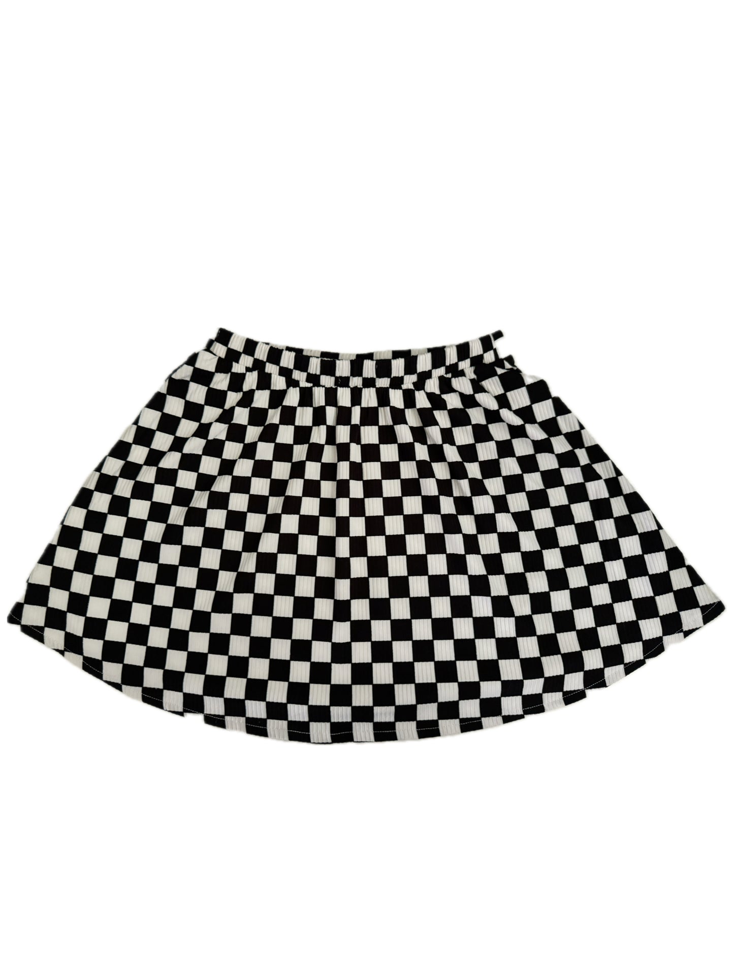 Girls Checker Patch Skirt