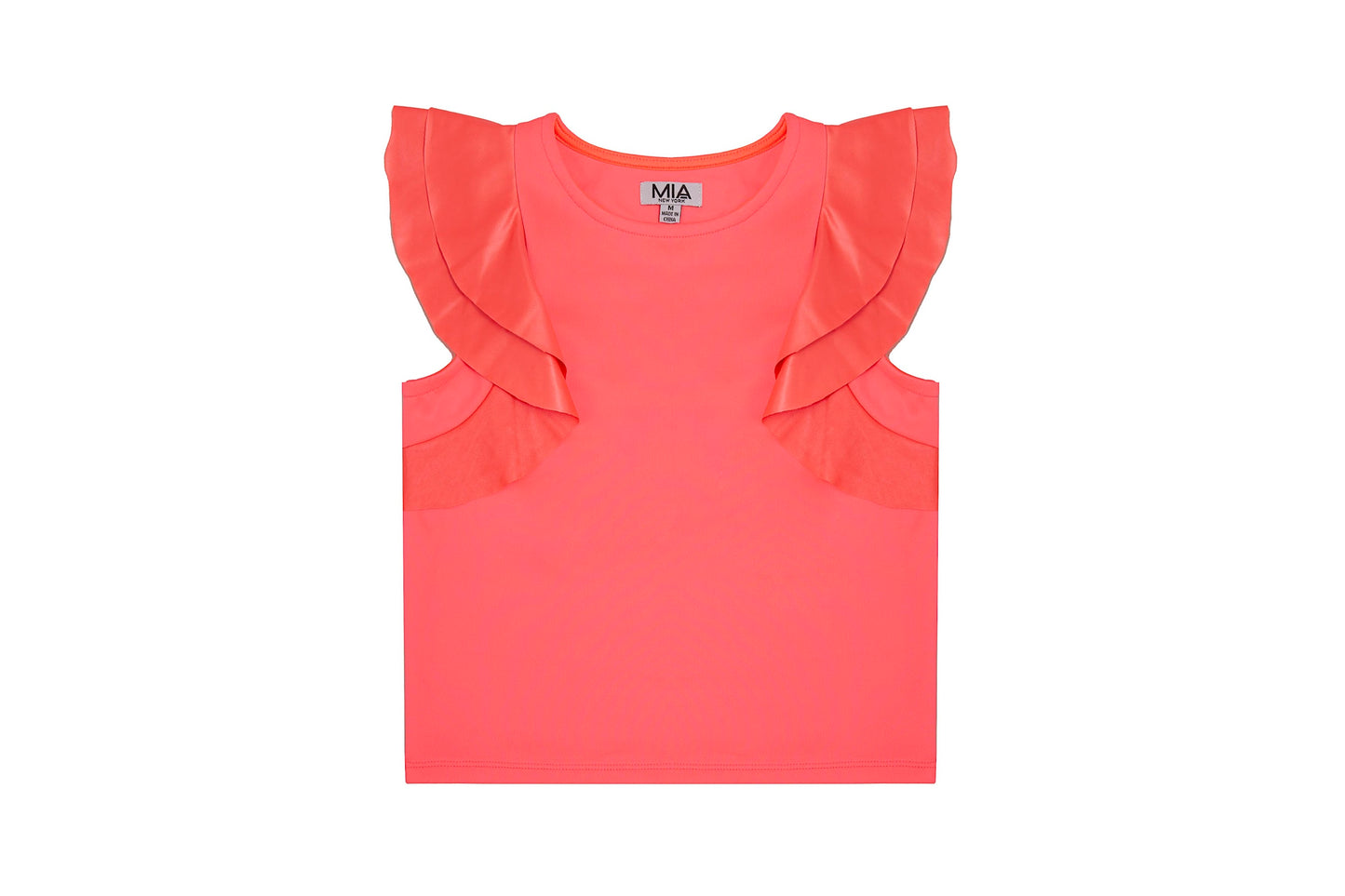 Coral Flutter Top