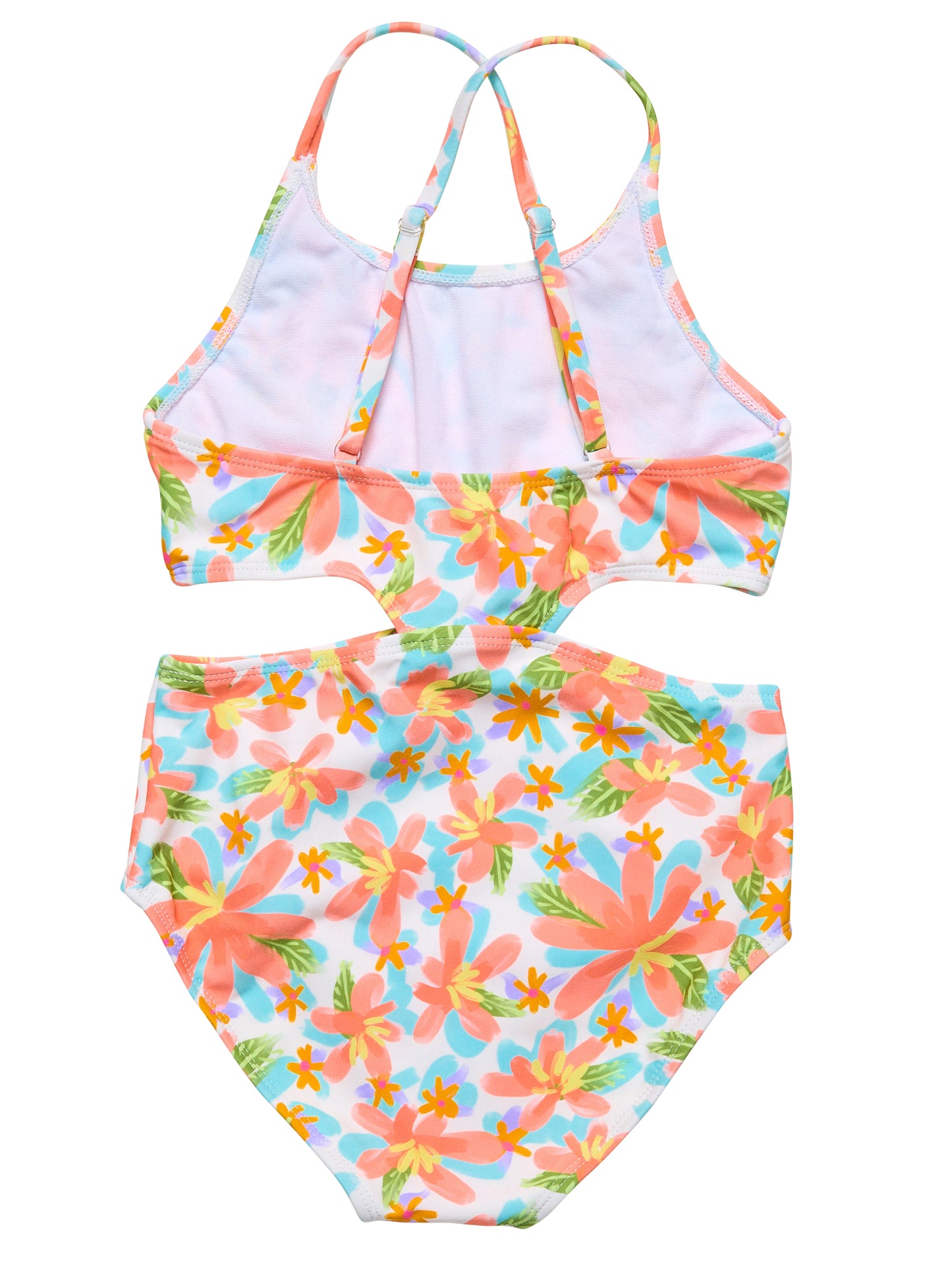 Hawaiian Luau Sustainable Cut Out Swimsuit