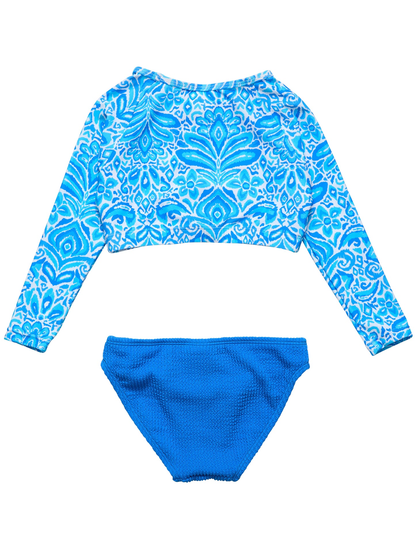 Santorini Blue Crop Rash Set