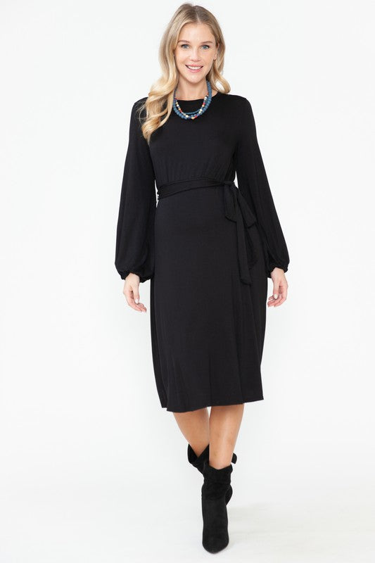 Bishop Sleeve Maternity Dress