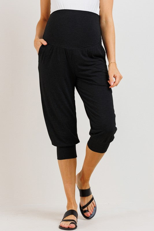 Jersey Capri Jogger Pants