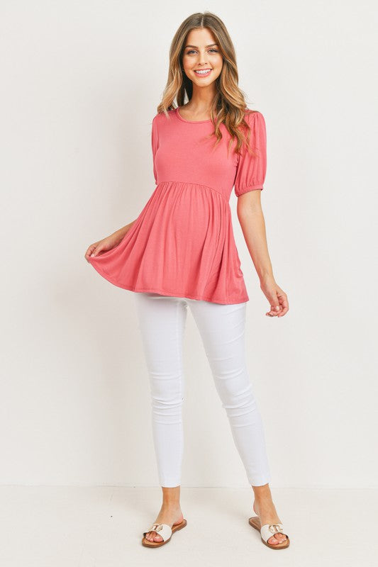 Bubble Sleeve Top