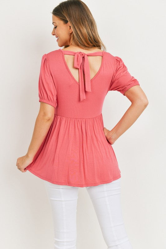 Bubble Sleeve Top