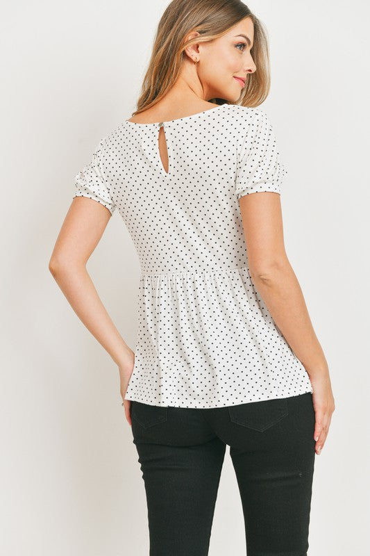 Polka Dot Nursing Shirt