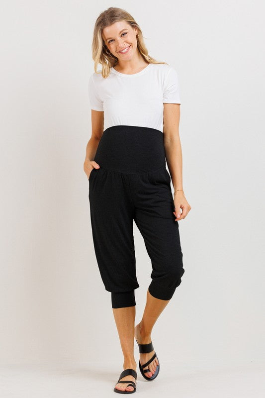 Jersey Capri Jogger Pants